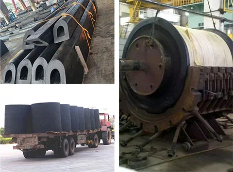 High Elasticity Solid Rubber Fenders